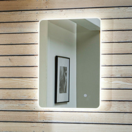 Hivid LED Mirror with Demister Pad and Dimmable LED 500 x 700mm
