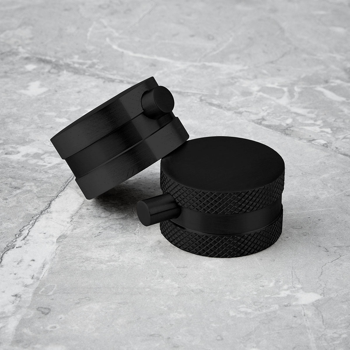 Matte Black Round Handle, Handset & Mounting Bracket