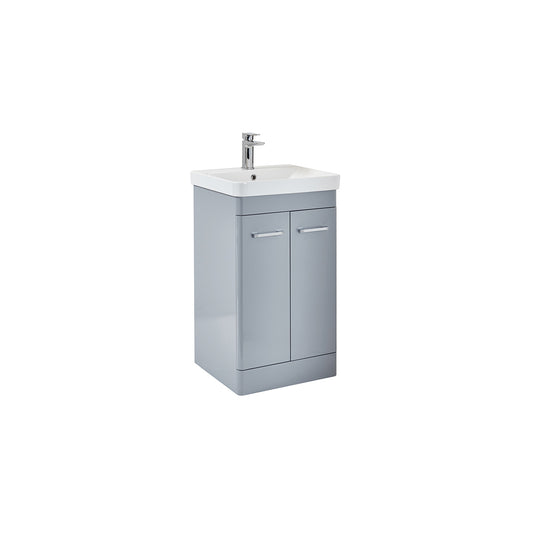 Rossini Floor Standing 500  Vanity Unit - Pebble Grey with Basin