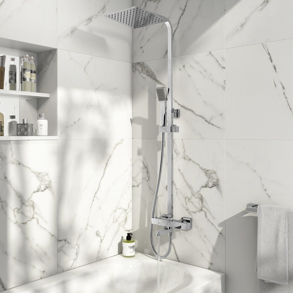 Block Rigid Riser Shower with Bath Filler