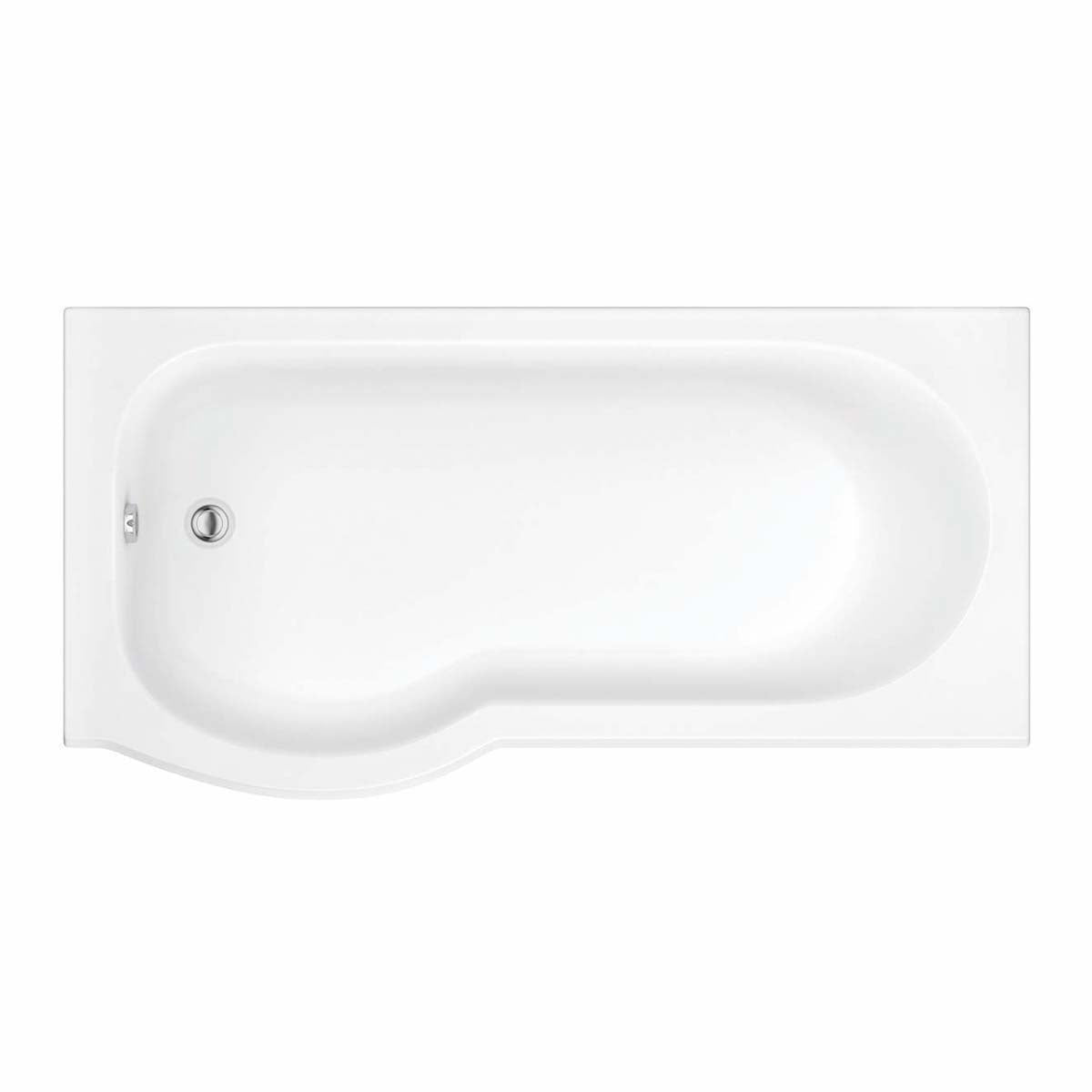 P Shape Shower Bath Left