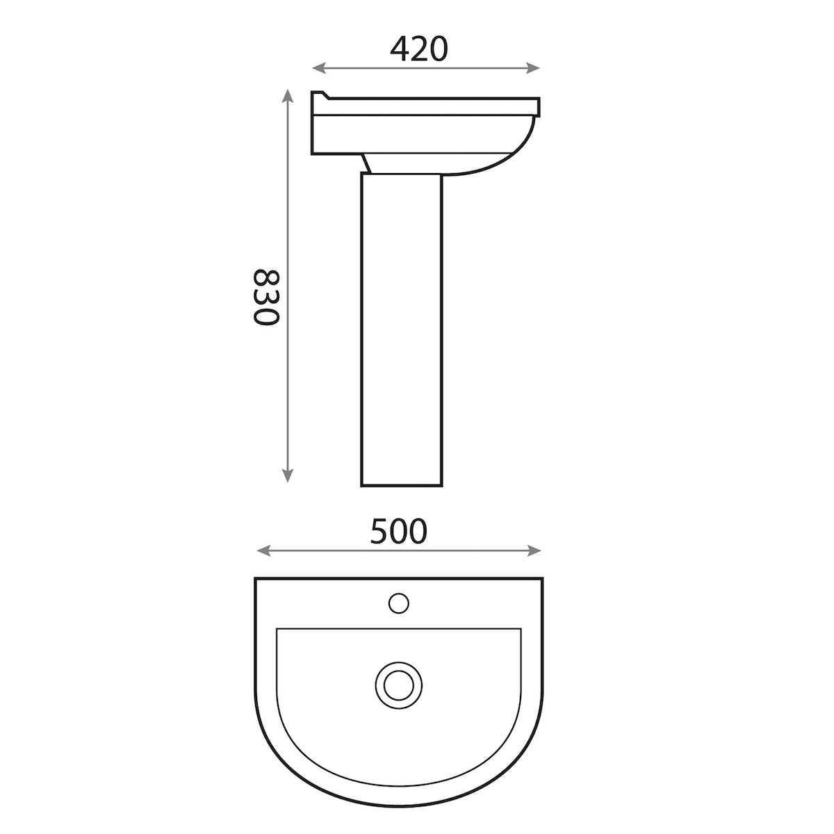 Psa Basin & Pedestal
