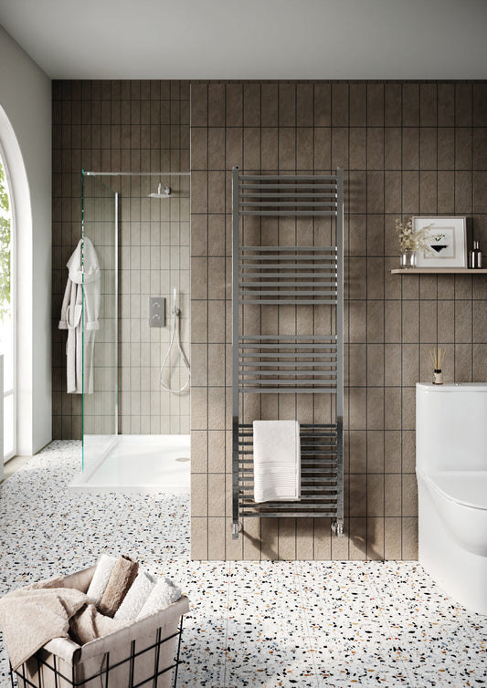chrome towel rail