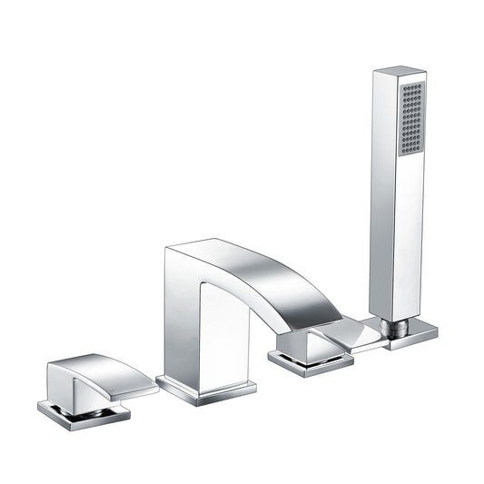 4 Hole Deck Mounted Bath Shower Mixer Tap