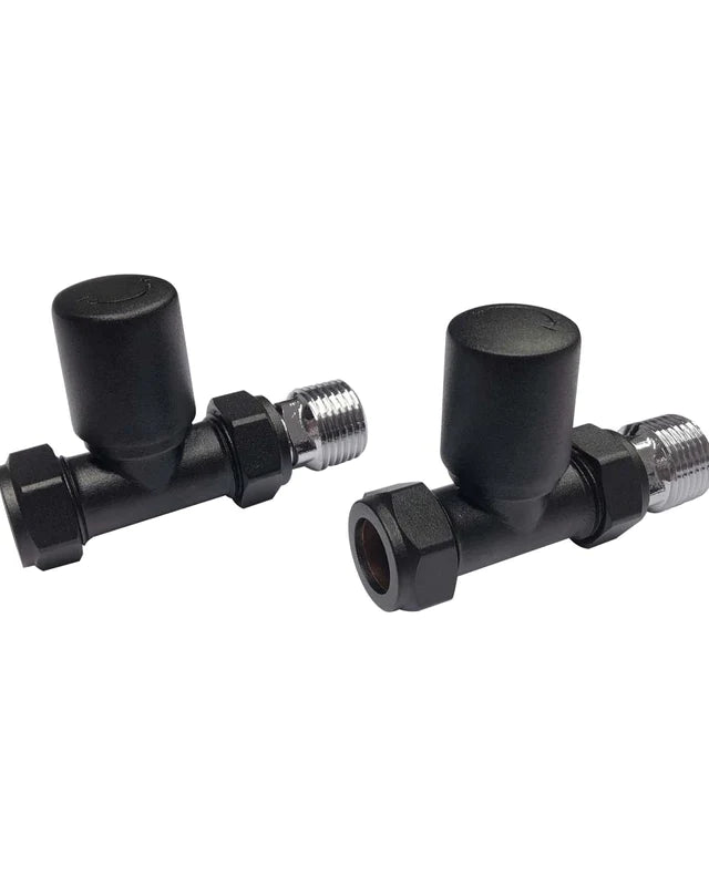 Towel Rail Valves Straight (Pair) Chrome