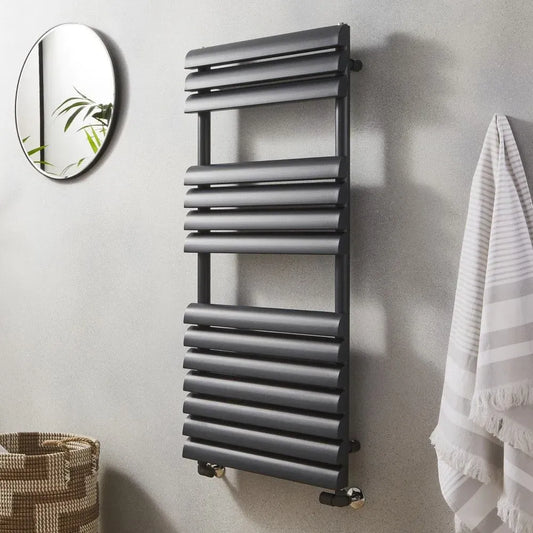 Veneci Heated Towel Rail | Black Towel Rail