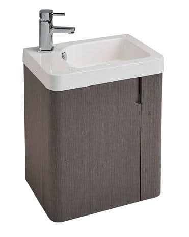Cara 450 1 Door Bathroom Wall Hung Unit And Basin With Mirror